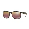 Ray Ban Rb4264 Chromance Sunglasses Tortoise Frame Violet Lenses Polarized 58-18