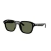 Ray Ban Erik Sunglasses Black Frame Green Lenses 53-20 In Black