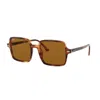 Ray Ban Square Ii Sunglasses Tortoise Frame Brown Lenses Polarized 53-20