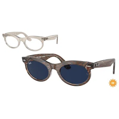 Ray Ban Ray-ban Ray-ban Wayfarer Oval Rb2242 1383gg In Gray