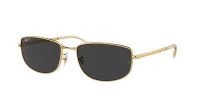 Ray Ban Ray In Black Polarized