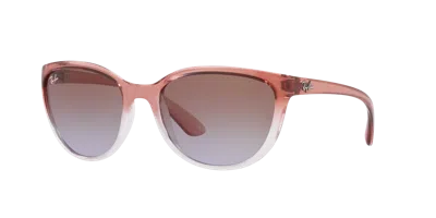 Ray Ban Ray In Braun,violett Verlaufstönung