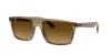 Ray Ban Rb2222 Sunglasses Striped Green Frame Brown Lenses 57-20 In Brown