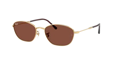 Ray Ban Ray-ban 58mm Irregular Oval Sunglasses In Gold
