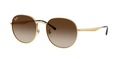 Ray Ban Rb3681 Sunglasses Arista Gold Frame Brown Lenses 50-20