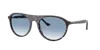 Ray Ban Ray In Clear Gradient Blue