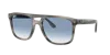 Ray Ban Rb2213 Sonnenbrillen Havana Grau Fassung Blau Glas 58-20 In Clear Gradient Blue