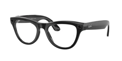 Ray Ban Ray In Clear,cerulean Blue