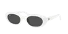 Ray Ban Rb4441d Bio-based Sunglasses White Frame Grey Lenses 53-21 In Dark Grey