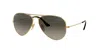 Ray Ban Standard Icons 58mm Mirrored Rainbow Aviator Sunglasses In Grey Gradient