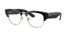 Ray Ban Mega Clubmaster Sonnenbrillen Schwarz Fassung Blau Glas 50-21 In Klar,blau