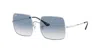 Ray Ban Ray-ban Oversized Square Frame Sunglasses In Light Blue Gradient