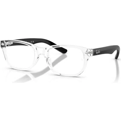 Ray Ban Ray-ban 46mm Square Optical Glasses In White