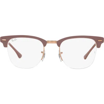 Ray Ban Ray-ban 50mm Optical Glasses In Lite Brown