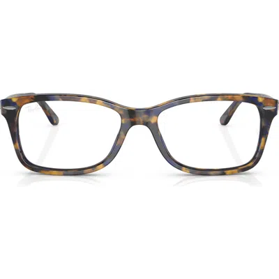 Ray Ban Ray-ban 50mm Square Optical Glasses In Brown