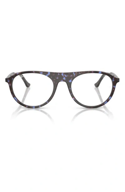 Ray Ban Ray-ban 51mm Square Optical Glasses In Brown