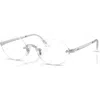 Ray Ban Ray-ban 52mm Rectangle Optical Glasses In Pattern