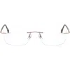 Ray Ban Ray-ban 52mm Rectangular Optical Glasses In Gold
