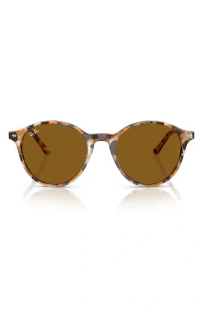 Ray Ban Ray-ban 53mm Bernard Phantos Round Sunglasses In Brown
