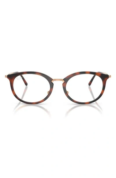 Ray Ban Ray-ban 53mm Oval Optical Glasses In Multi