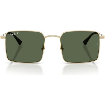 Ray Ban Ray-ban 53mm Oversize Polarized Square Sunglasses In Pink