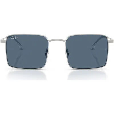 Ray Ban Ray-ban 53mm Square Sunglasses In Blue