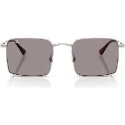 Ray Ban Ray-ban 53mm Square Sunglasses In Gray