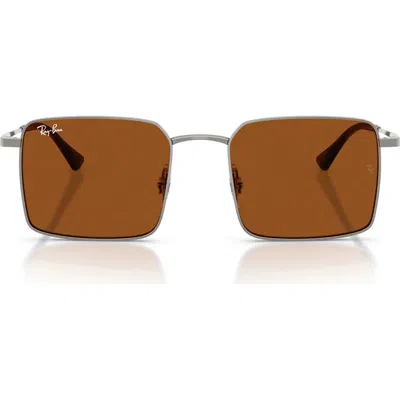 Ray Ban Ray-ban 53mm Square Sunglasses In Orange