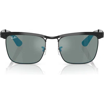 Ray Ban Ray-ban 53mm Wayfarer Deluxe Square Sunglasses In Black