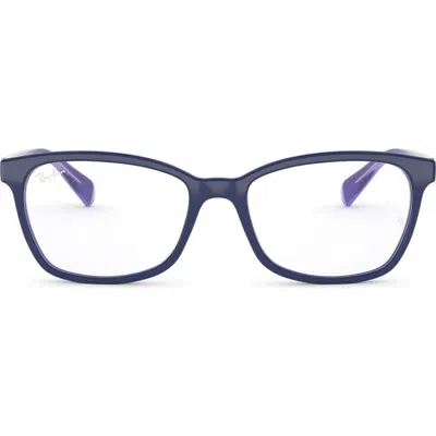 Ray Ban Ray-ban 54mm Butterfly Optical Glasses In Blue