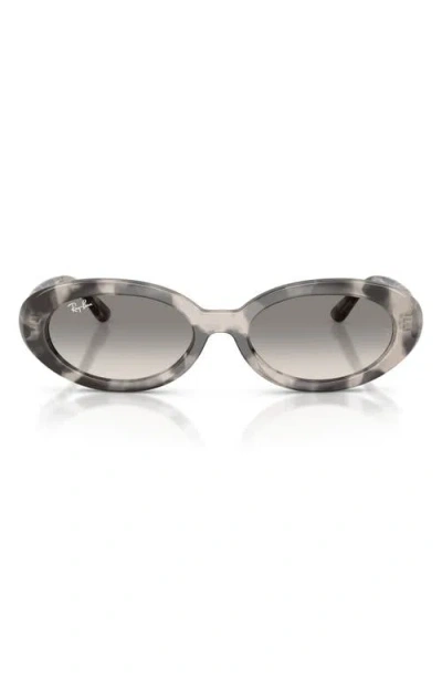 Ray Ban Ray-ban 54mm Gradient Oval Sunglasses In Gray