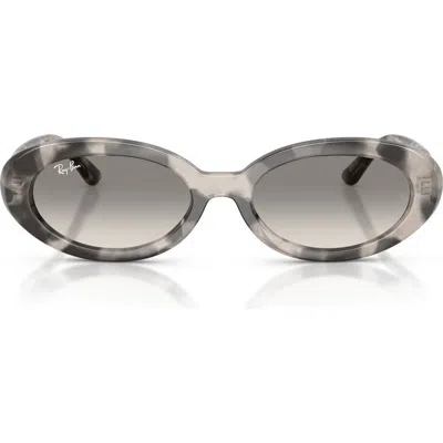 Ray Ban Ray-ban 54mm Gradient Oval Sunglasses In Neutral