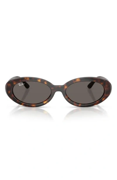 Ray Ban Ray-ban 54mm Oval Sunglasses In Orange