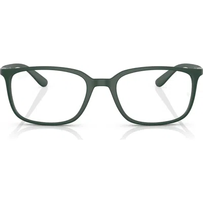Ray Ban Ray-ban 54mm Pillow Optical Glasses In Matte Green