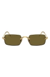 Ray Ban Ray-ban 54mm Polarized Rectangular Sunglasses In Orange