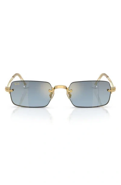 Ray Ban Ray-ban 54mm X A$ap Rocky Gradient Rectangular Sunglasses In Gold