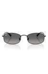 Ray Ban Ray-ban 55mm Gradient Irregular Sunglasses In Black