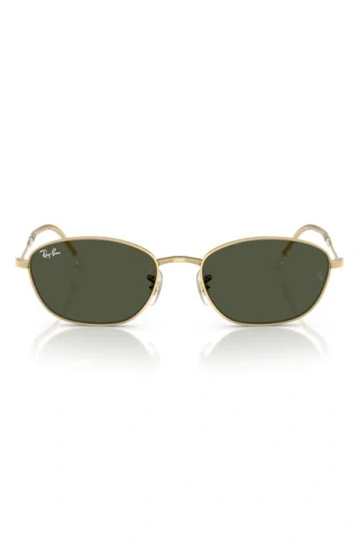 Ray Ban Ray-ban 55mm Irregular Oval Sunglasses In Green