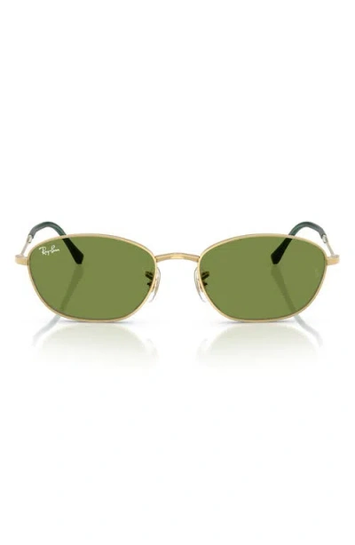 Ray Ban Ray-ban 55mm Irregular Oval Sunglasses In Gray