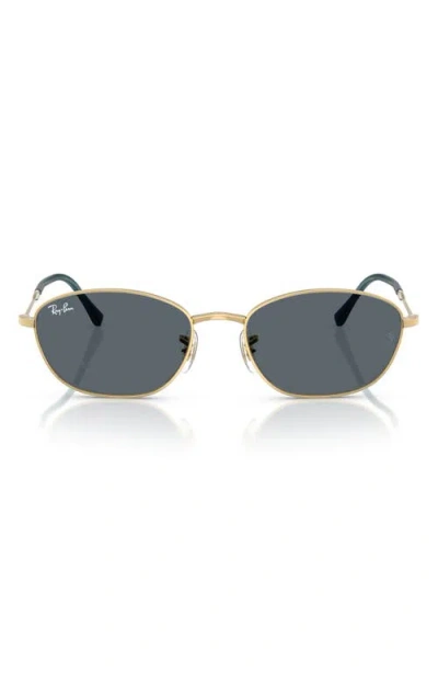 Ray Ban Ray-ban 55mm Irregular Oval Sunglasses In Gold