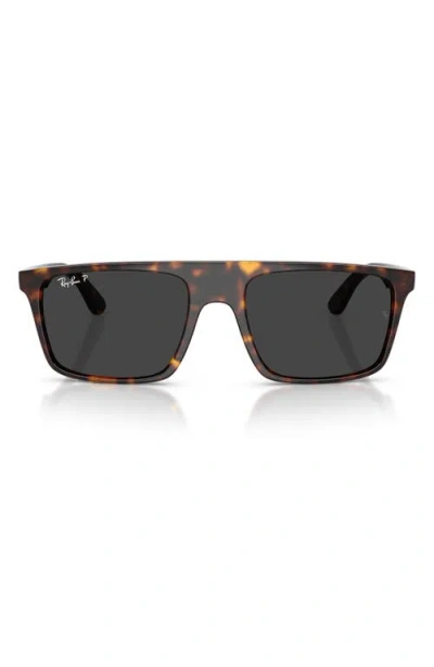 Ray Ban Ray-ban 55mm Polarized Square Sunglasses In Pattern