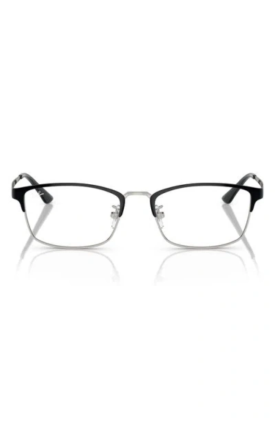 Ray Ban Ray-ban 56mm Pillow Optical Glasses In Black
