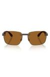 Ray Ban Ray-ban 59mm Polarized Rimless Sunglasses In Red
