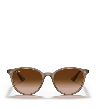 Ray Ban Ray-ban Acetate Phantos Round Sunglasses In Brown