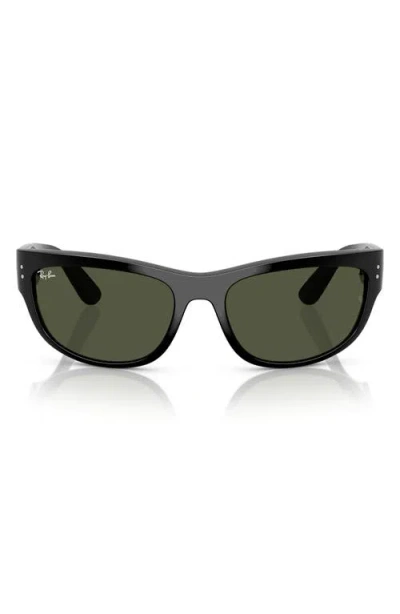 Ray Ban Ray-ban Balorama 60mm Pillow Sunglasses In Black
