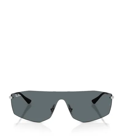 Ray Ban Alix Bio-based Sonnenbrillen Silber Fassung Grau Glas 01-41 In Silver