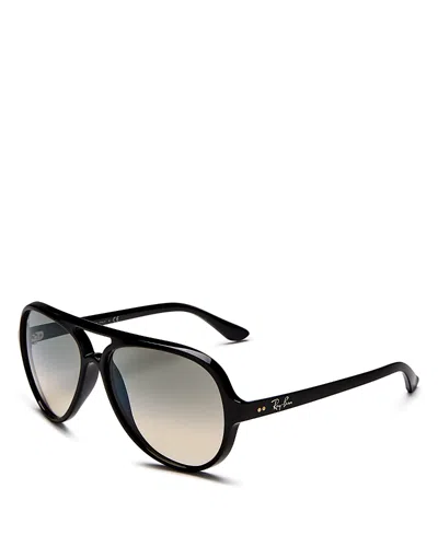 Ray Ban Cats 5000 Classic Sunglasses Black Frame Grey Lenses 59-13