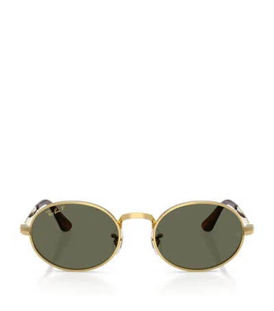 Ray Ban Ray-ban By A$ap Rocky Oval Sunglasses In Gold