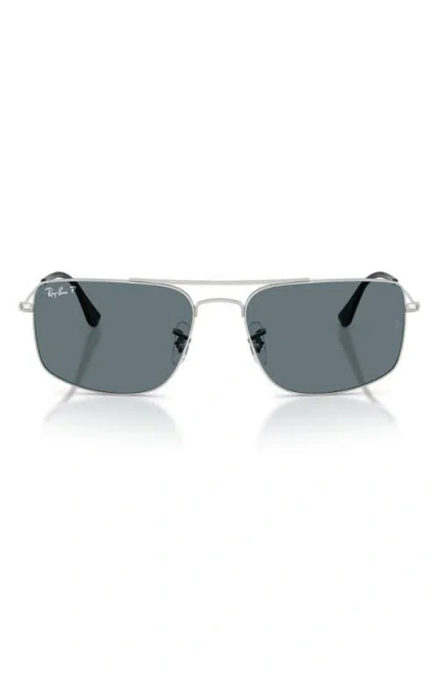 Ray Ban Ray-ban Explorer 3 56mm Polarized Square Sunglasses In Purple
