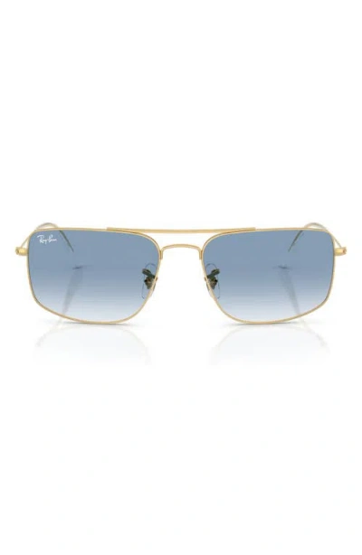Ray Ban Ray-ban Explorer 3 Square Sunglasses In Gold